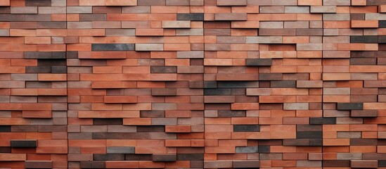 A detailed view of a brick wall showing a variety of hues and shades in the bricks