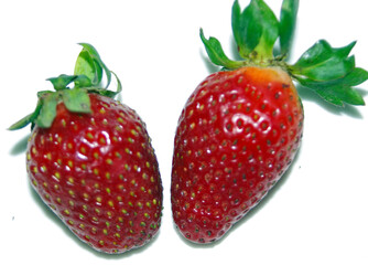 Sweet and delicious fresh strawberries
