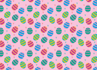 Easter egg vector Easter illustration with colorful chocolate eggs for designs pattern