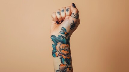 Minimalist Easter Egg Layout - Delightful Easter eggs in shimmering gold and soft pink, floating on a pastel pink background, creating a whimsical Easter greeting.