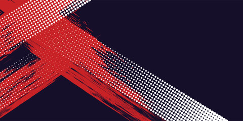 Abstract Rough Red Grunge Texture Design Background. Grunge halftone dots vector texture background. Border Frames. vector ilustration - obrazy, fototapety, plakaty