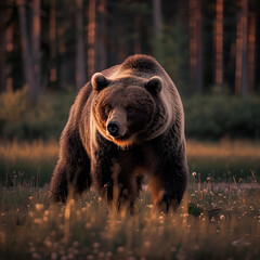 brown bear in the forest