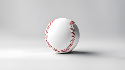 3D Baseball Ball Clean Background Fitting Element for Team Competition and Sport Event Banners