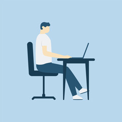Flat illustration character design business concept