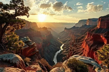Deurstickers grand canyon sunrise © Anastasia