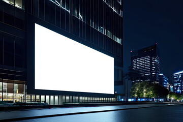 billboard at night