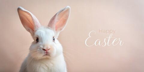 Obraz premium Fluffy Bunny Fantasy: Easter Pastel Dreamscape, Easter eggs, holiday, Easter Flowers, Spring, Easter, greeting card, easter, holiday, Easter Bunny