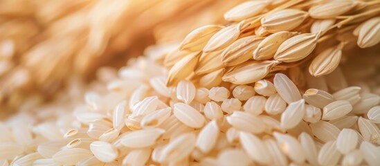 米と稲、玄米のイメージ画像