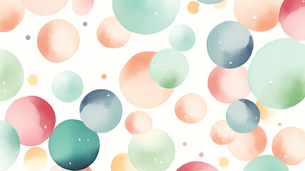 Cute colorful watercolor circles