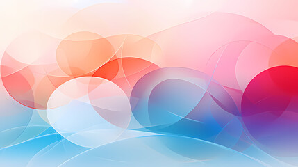 Cute colorful watercolor circles