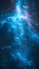 Cosmic background of heavenly wonders ,Starry night sky deep outer space - Universe filled with stars, nebula and galaxy