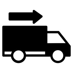 Logistic glyph icon