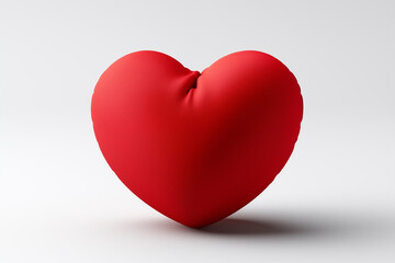 Heart isolated on white background.