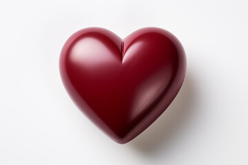 Obraz premium Heart isolated on white background.