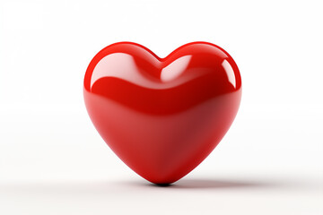 Fototapeta premium Heart isolated on white background.