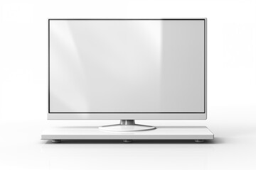 Monitor screen isolated on white background.
