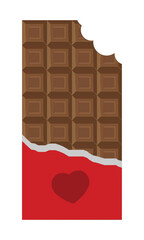 Chocolate bar icon. Flat illustration of chocolate bar. chocolate icon. Vector illustration. EPS 10