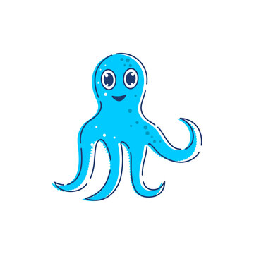 octopus vector icon illustration