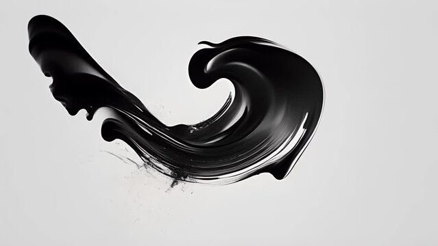 A zoomedin image of a calligraphy piece with elegant and precise strokes in jet black ink.