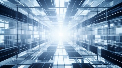 Abstract surrealistic 3D block