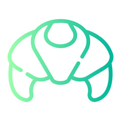 croissant Line Gradient Icon