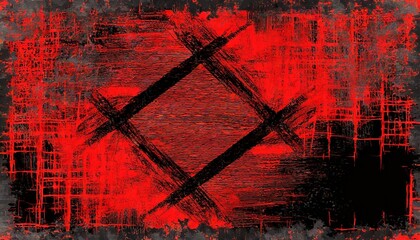 an abstract red and black grunge background image