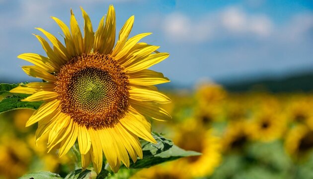 wild sunflower blossom background