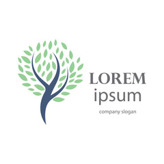 Obraz premium shade tree conservation logo design