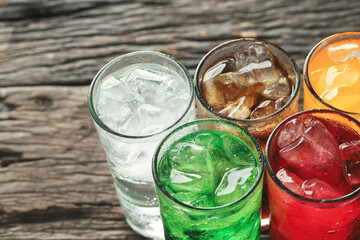 Soft drinks and fruit juice mixed with soda high in sugar have a negative effect on physical health