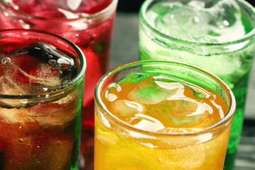 Soft drinks and fruit juice mixed with soda high in sugar have a negative effect on physical health