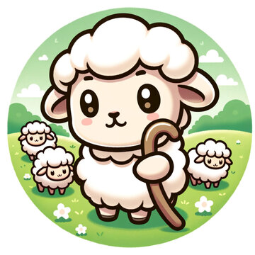 Gentle Shepherd Caring Zodiac Sheep