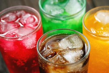 Soft drinks and fruit juice mixed with soda high in sugar have a negative effect on physical health