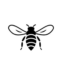 Bee Tshirt Design PNG Files Print for White Background