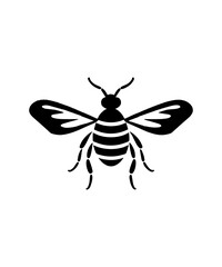 Bee Tshirt Design PNG Files Print for White Background