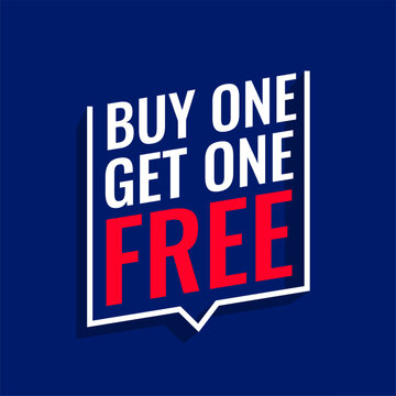 flat style buy one get one free discount coupon template design