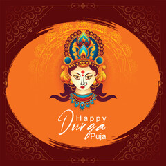 Vector illustration of Durga Puja