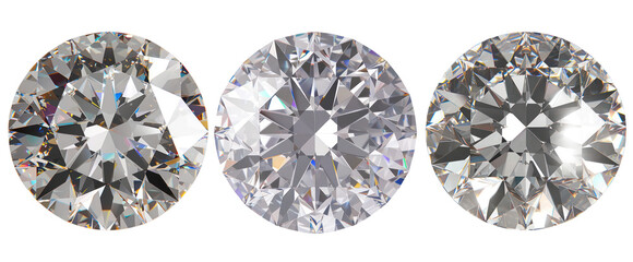 pack of three royal gemstone diamond element