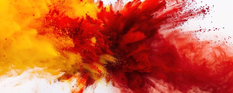 abstract yellow red powder background