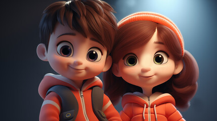 Cute children illustration