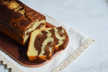 homemade marble cake 