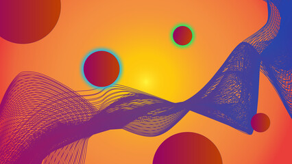 illustration of a fish in water