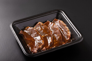 牛ハツ　焼肉用　味付け（ジャン）
