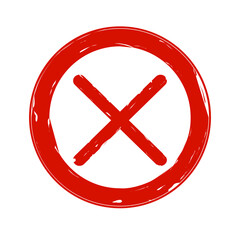 Fototapeta premium rubber stamp with cross sign