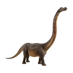 Diplodocus, Brontosaurus dinosaur on transparent background Generative AI