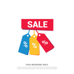 sale banner layout design vector illustration