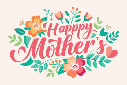 happy-mother-day-text-on-white-background-vect.eps