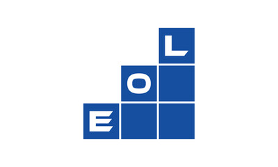 EOL initial letter financial logo design vector template. economics, growth, meter, range, profit, loan, graph, finance, benefits, economic, increase, arrow up, grade, grew up, topper, company, scale