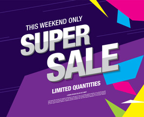 sale banner layout design vector illustration