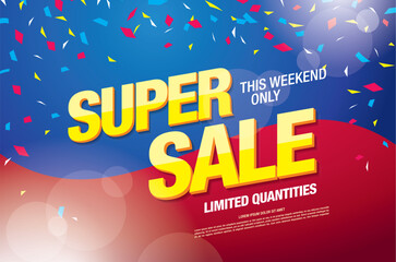 sale banner layout design vector illustration