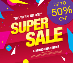 sale banner layout design vector illustration